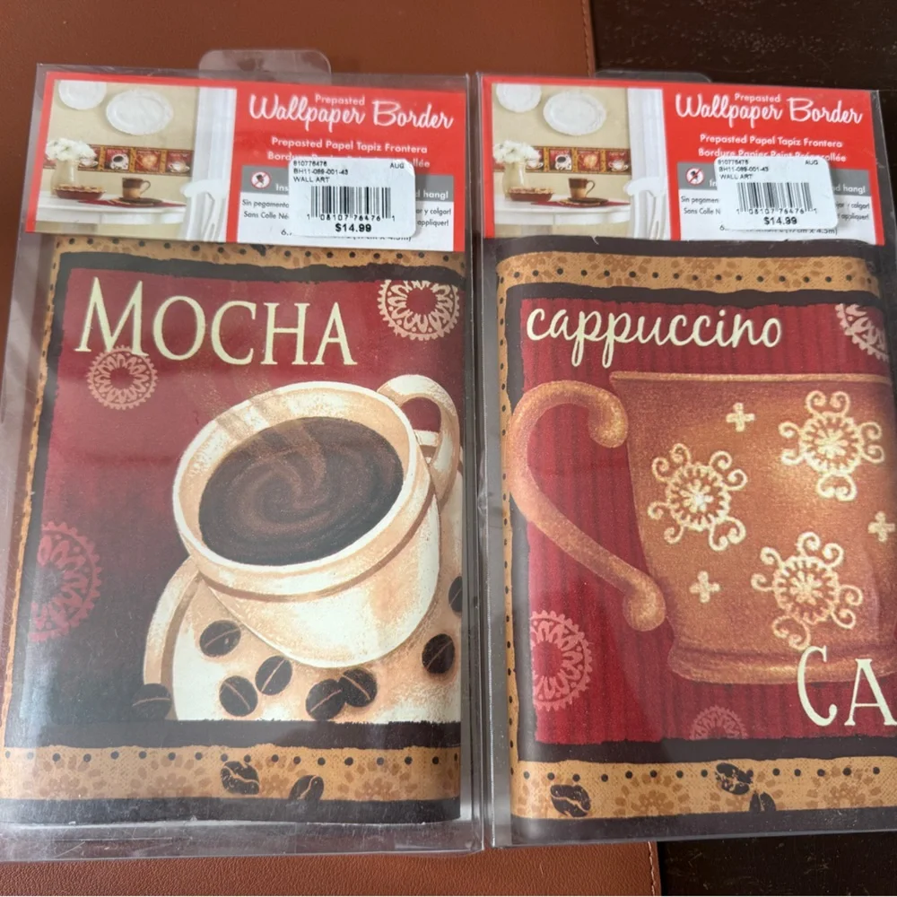 Coffee Themed Wallpaper Border